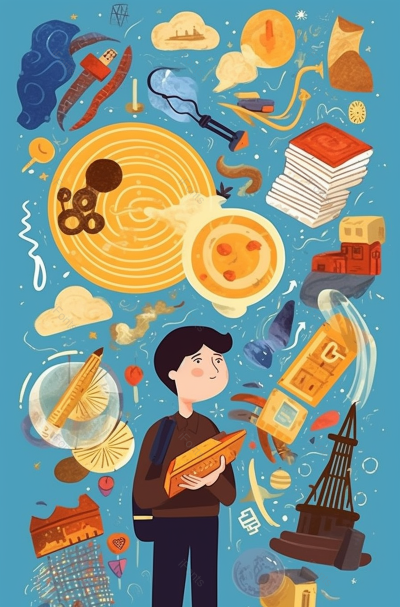 孩子儿童学生学习想象畅游在知识的海洋太阳船建筑抽象插画,插画/手绘图,插画/手绘图库,插画/手绘图下载,插画/手绘